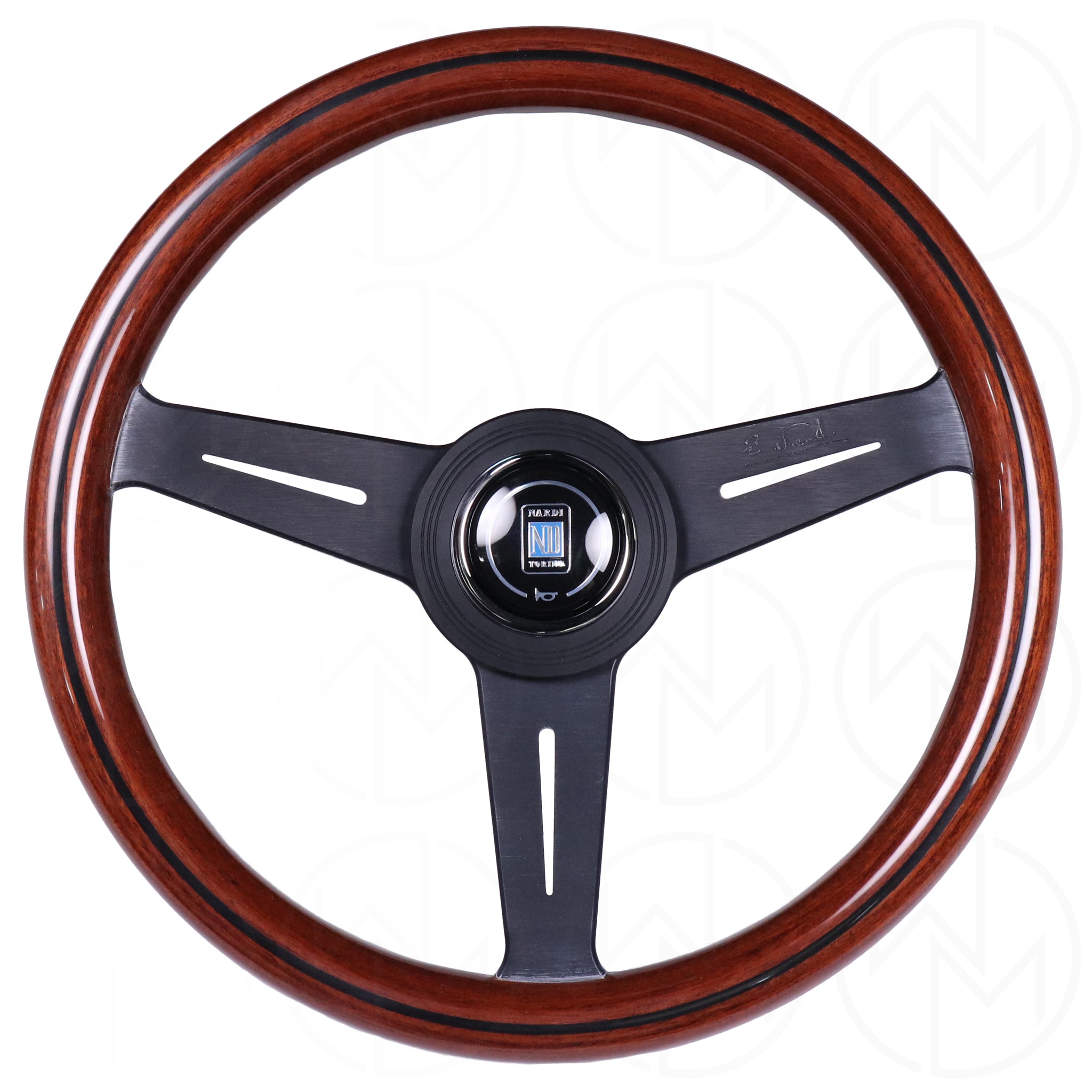 Nardi Classic Wood Steering Wheel - 330mm Black Spokes - Wheel Mod