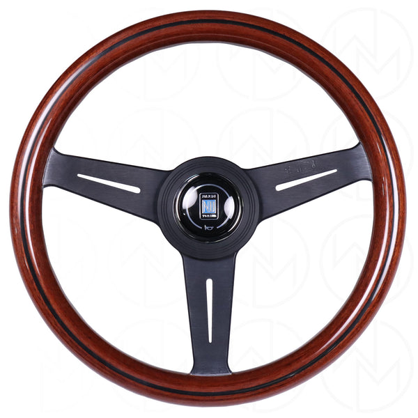 パーツ Nardi Classic Wood Nardi Classic Wood Steering Wheel - 340mm Black Spokes - Wheel Mod
