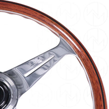 Load image into Gallery viewer, Nardi Classic Wood Steering Wheel - 360mm Polished Spokes