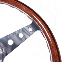 Load image into Gallery viewer, Nardi Classic Wood Steering Wheel - 360mm Polished Spokes w/Round Holes