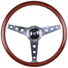 Load image into Gallery viewer, Nardi Classic Wood Steering Wheel - 360mm Polished Spokes w/Round Holes