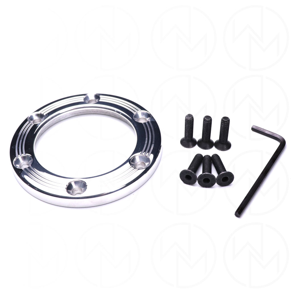 Nardi Classic Wood Steering Wheel - 360mm Polished Spokes w/ Ring Screws