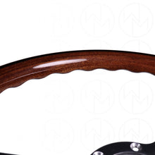 Load image into Gallery viewer, Nardi Classic Wood Steering Wheel - 390mm Satin Silver Spokes