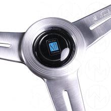Load image into Gallery viewer, Nardi Classic Wood Steering Wheel - 390mm Satin Silver Spokes
