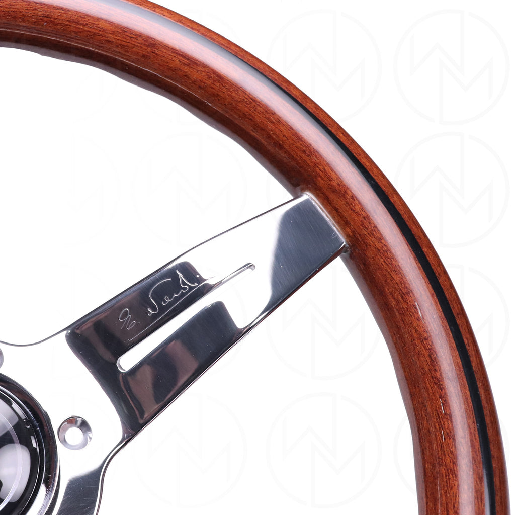 Nardi Wood Deep Corn Steering Wheel - 330mm Polished Spokes