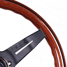 Load image into Gallery viewer, Nardi Wood Deep Corn Steering Wheel - 330mm Black Spokes