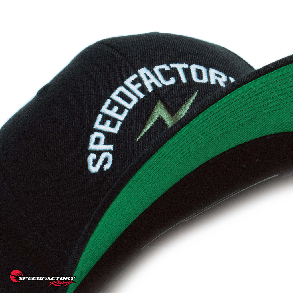 SpeedFactory Racing High Voltage Edition Embroidered Snapback Flat Bill Hat