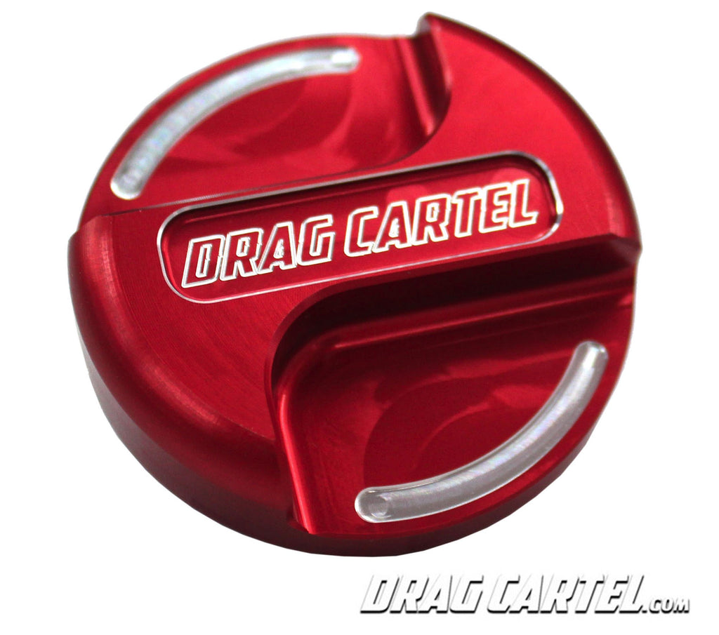 DRAG CARTEL K-SERIES BILLET OIL CAP red