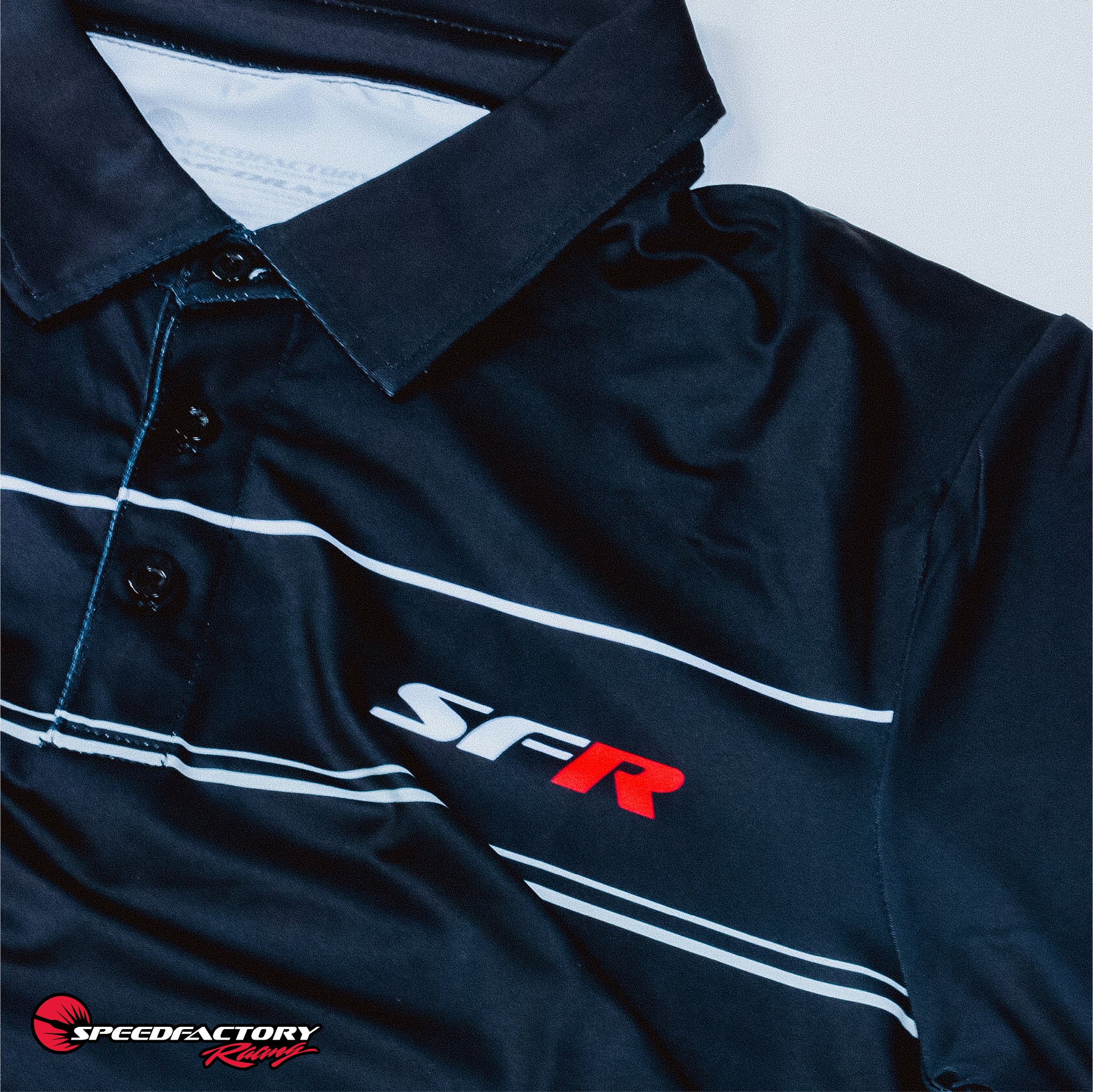 SpeedFactory Racing SFR Track Line Premium Polo – SpeedFactoryRacing