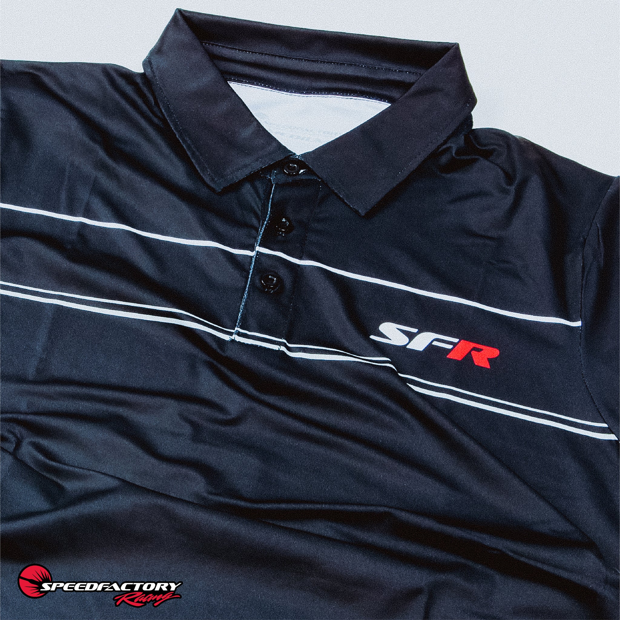 SpeedFactory Racing SFR Track Line Premium Polo – SpeedFactoryRacing