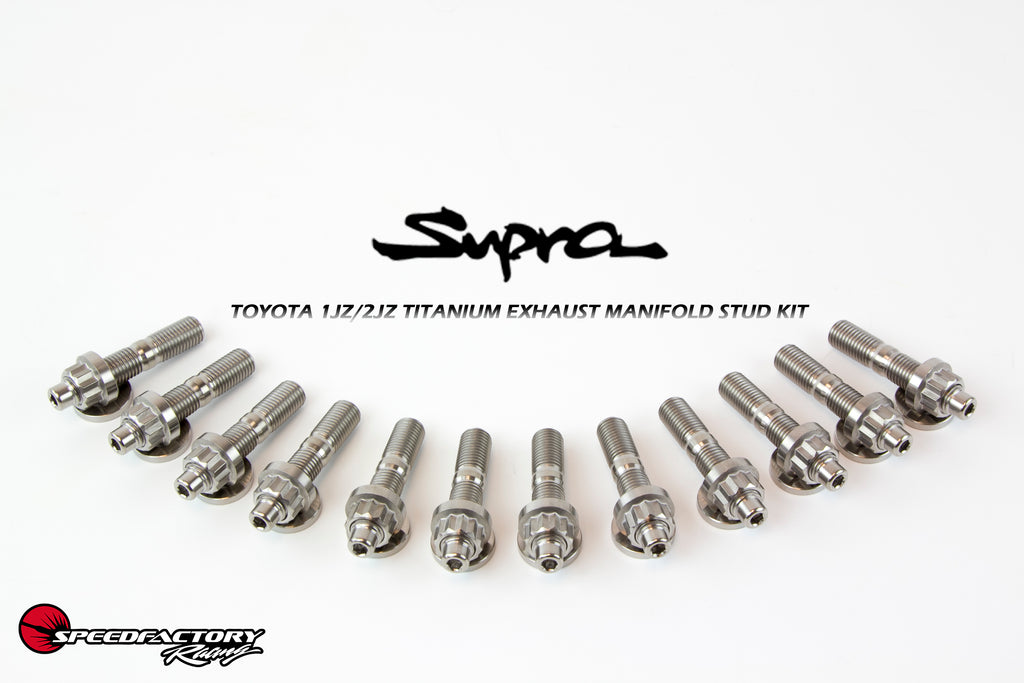 SpeedFactory Racing 1JZ/2JZ Toyota Exhaust Manifold Titanium Stud Kit