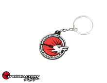 Load image into Gallery viewer, SpeedFactory Racing Branded Logo Silicone Keychain