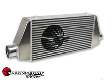 Load image into Gallery viewer, SpeedFactory Racing HP Side Inlet/Outlet Universal Front Mount Intercooler - 3&quot; Inlet / 3&quot; Outlet (850HP-1000HP)