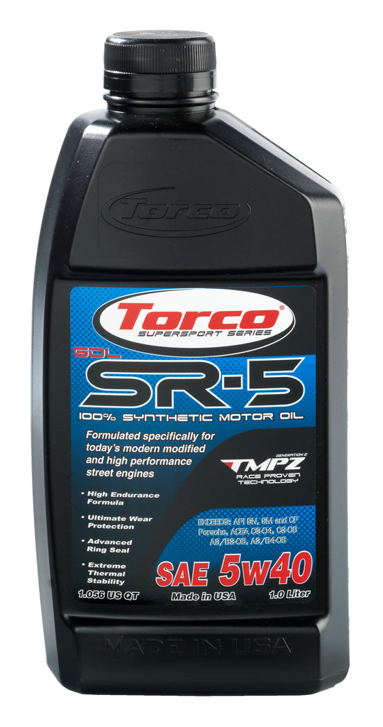 Torco SR-5 GDL Catalytic Converter Safe, the High Tech Street Motor Oil