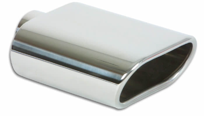 Vibrant Stainless Steel Oval Exhaust Tip