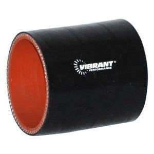 Vibrant 4 Ply Silicone Sleeve, 4" I.D. x 3" long - Black