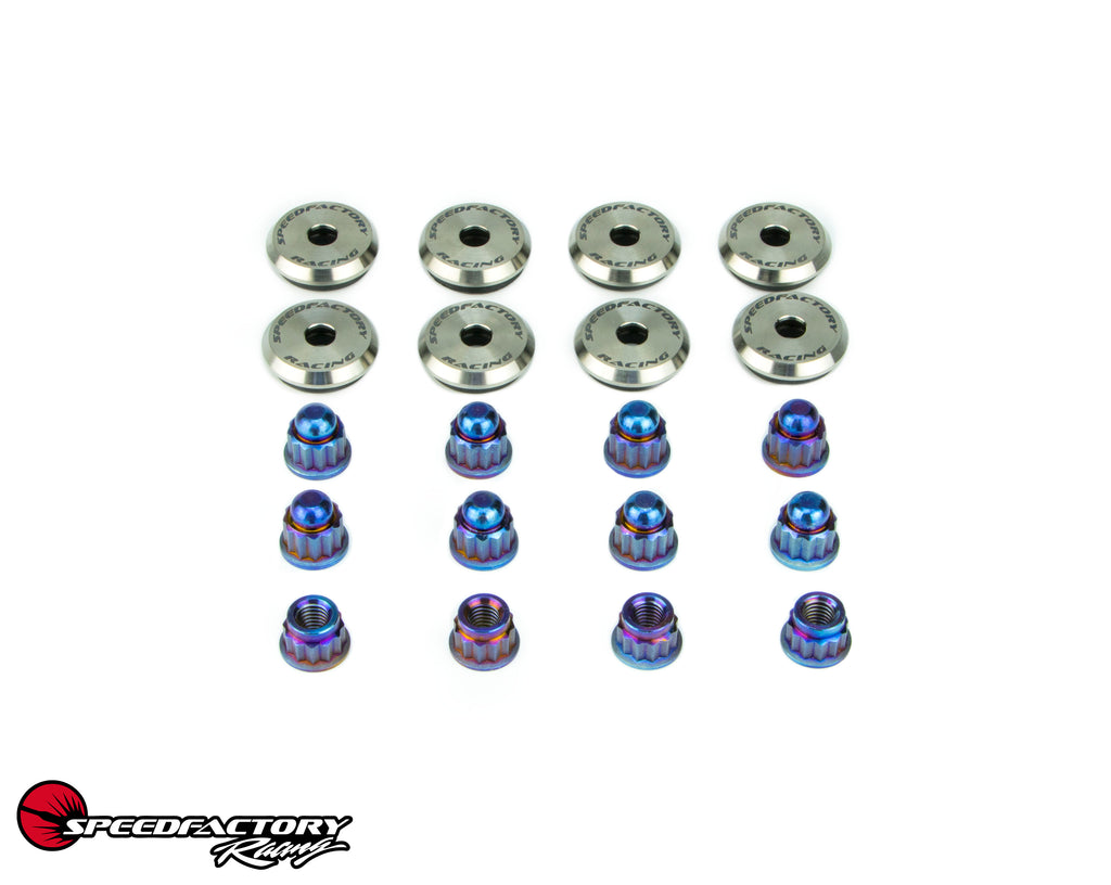 thumbnail image 2 of SpeedFactory K Series Titanium Valve Cover Hardware Kit – Burnt Nuts, SF-02-079 2 of 4